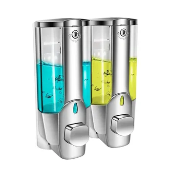 

350ml Hand Soap Shampoo Dispenser Wall Mount Shower Liquid Dispensers Containers With Lock For Bathroom Washroom