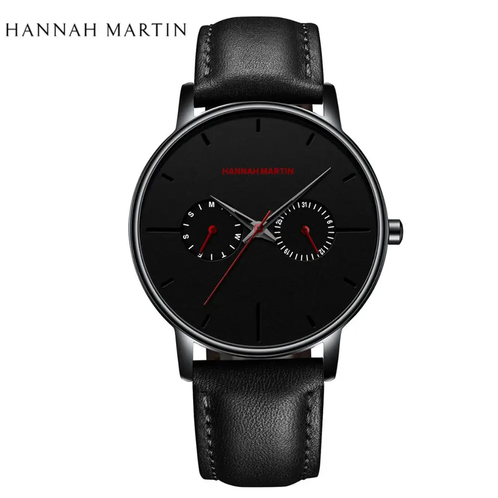 New Simple Classic Multi-function Business Casual Owl Waterproof Wristwatch Male Quartz Top Brand Luxury Watches For Men - Цвет: HM-150PH2