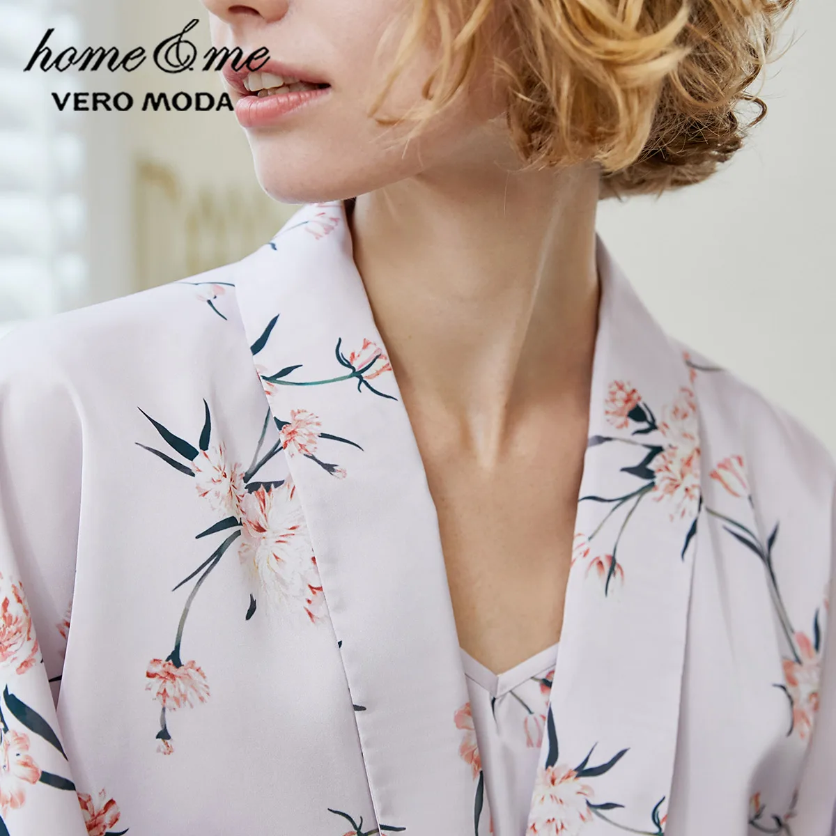 Vero Moda New Women's Three-pieces Floral Balloon Sleeves Cinched Waist Homewear Pajamas Set | 3194bs502 - Pajama Sets AliExpress