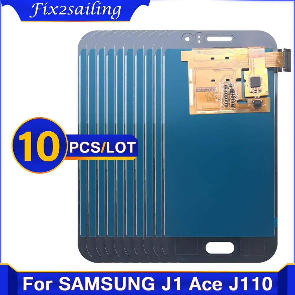 10 шт. 100% протестированный ЖК-дисплей для Samsung Galaxy J1 Ace J110 J110F J110H J110M сенсорный экран