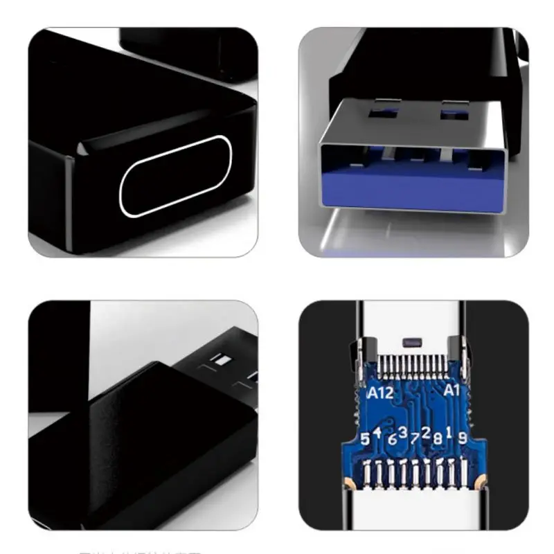 Горячий компактный и портативный Usb 3,0 для type C адаптер Usb 3,0 штекер для Usb type-c гнездовой соединитель преобразователя