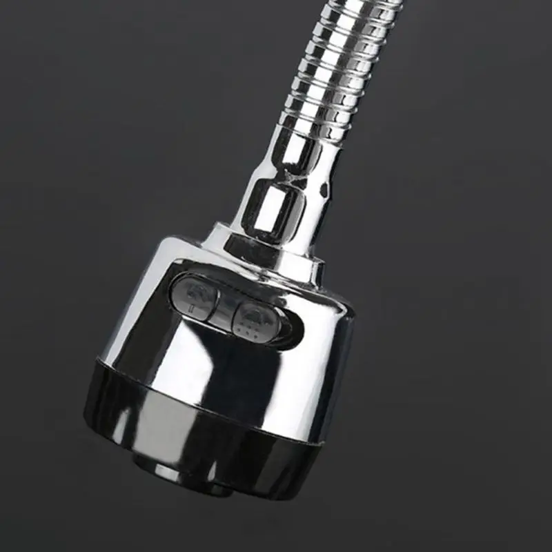 Drop Ship 360 Degree Rotation Sink Faucet Pipe Stainless Steel Sink Spout Water Saving Outlet Tube Single Handle Connection
