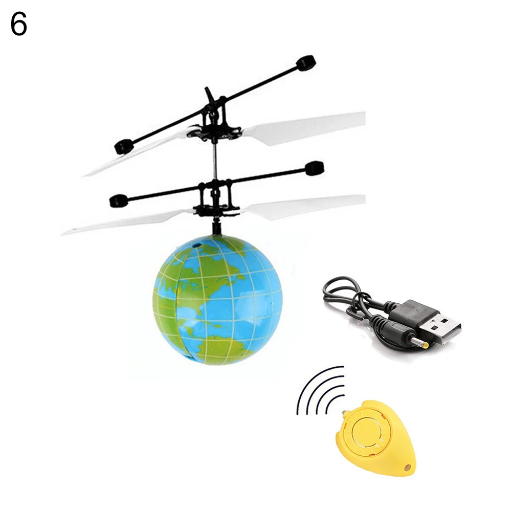 Детский светодиодный светильник, усовершенствованный инфракрасный датчик, технология hover, Мини ИК-зондирование, Радиоуправляемый вертолет, летающий шар, игрушки, встроенные - Цвет: 6