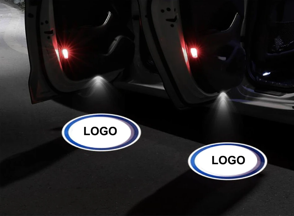 Автомобильный светодиодный светильник для двери, проектор Luces Para, автомобильный логотип для Volkswagen Magotan Passat Scirocco TIGUAN Golf Eos Sharan Sagitar