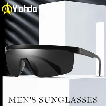 

VIAHDA One-piece Shape Men Sunglasses Polarized Sun Glasses Women Suitable Long-lasting Goggles
