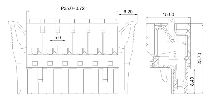 KF2EDGKDG 5,0 2 P~ 12P разъем PCB плагин клеммный блок 5,0 мм 2PIN~ 12PIN FKC 2,5 ST RF 1947052 PHOENIX контакт DEGSON KEFA