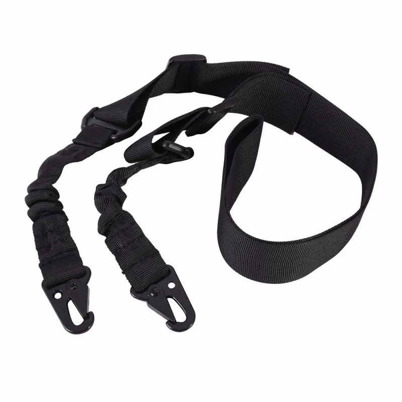 

Nylon Tactical Black Adjustable Sling Strap Military AR15 M4 M16 Tactical 2 Point Bungee Sling Hot Sale Products