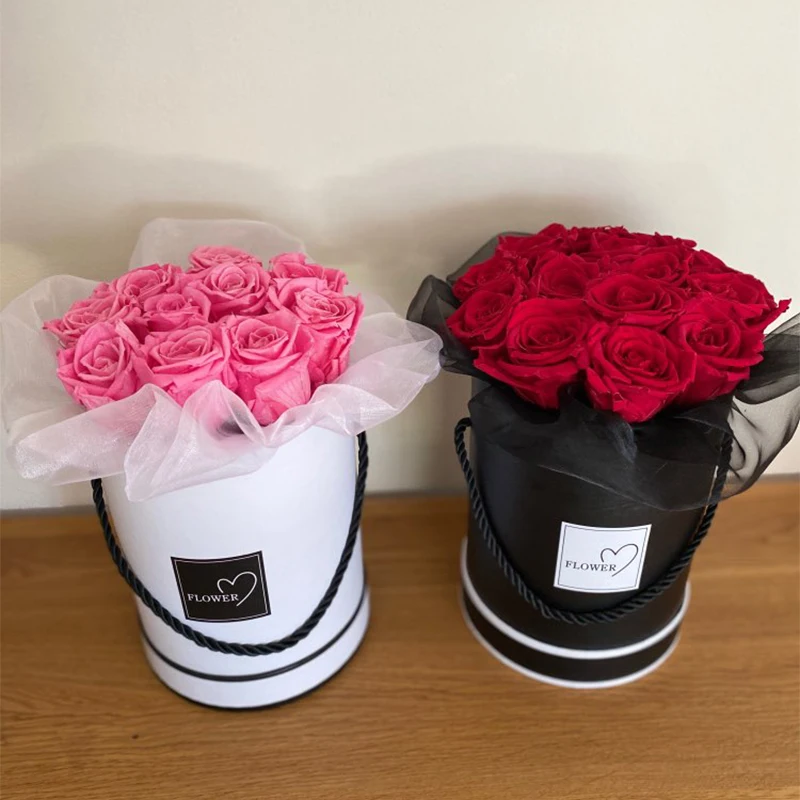 Round Boxes Flower Arrangements | Double Layer Round Flower Box - Box  Packaging Home - Aliexpress