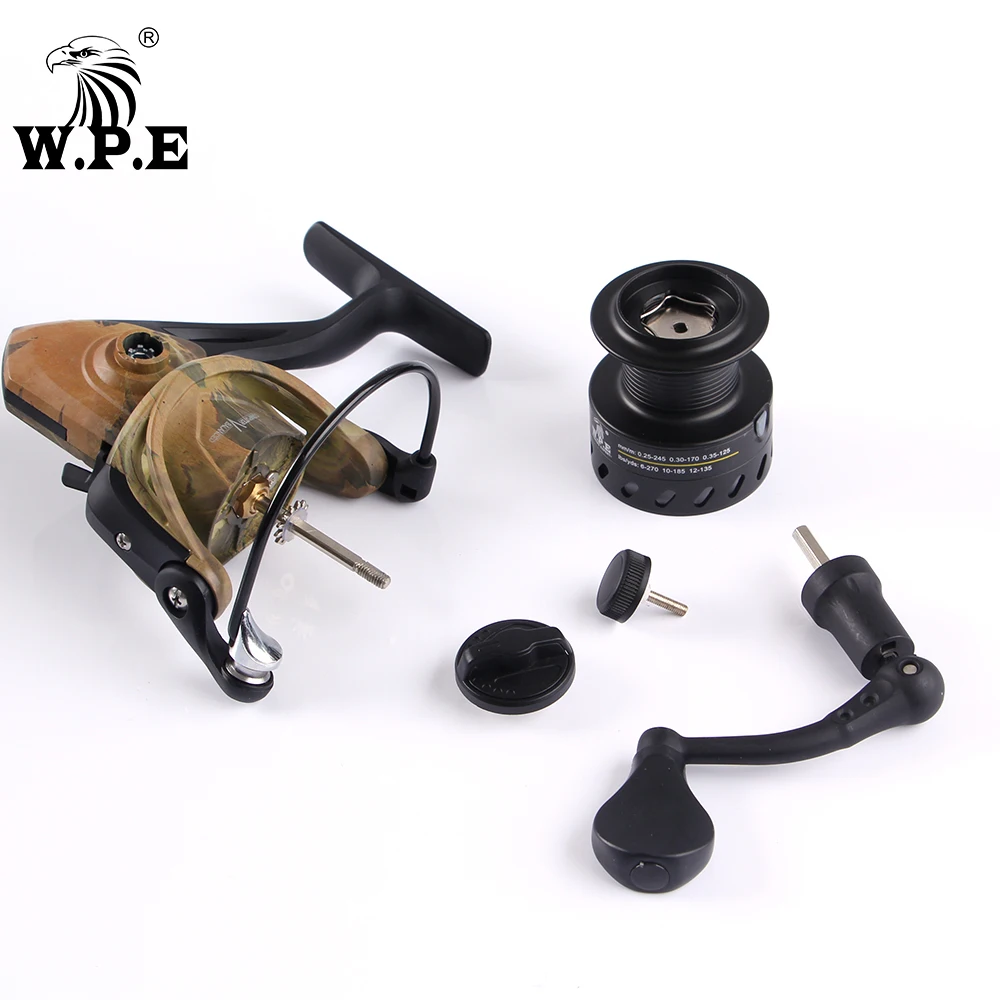 W.P.E CAMOU SPINN 2000 3000 4000 5000 Рыболовная катушка высокоскоростные 9 1 шарикоподшипники