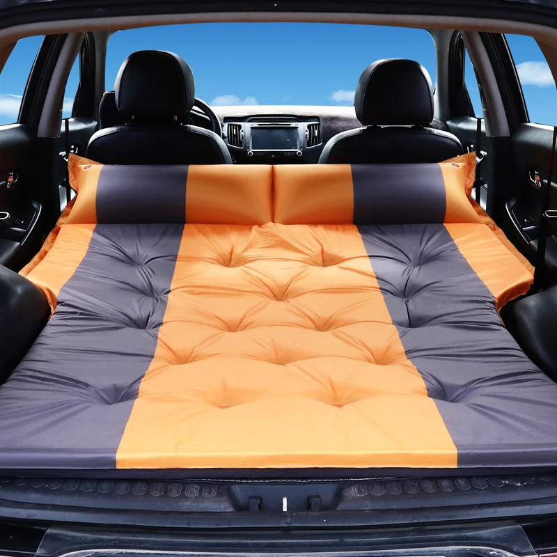 Automobile travel air cushion bed Inflatable bed Hand-stitched Car for Ford Mondeo Mk4 2007-2012 S-Max 2008 - Название цвета: Оранжевый