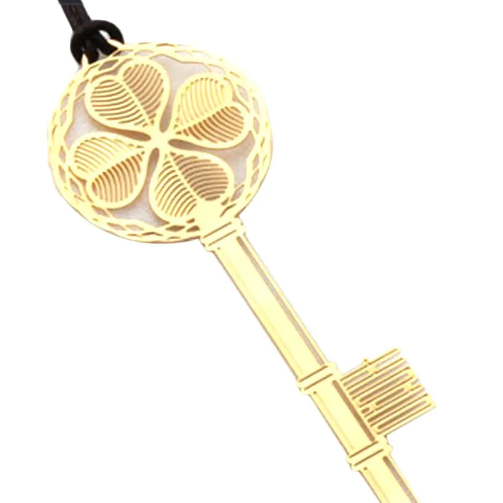 Unique Lucky Pendant Stainless Steel Stationery Bookmark Book Mark Gifts New