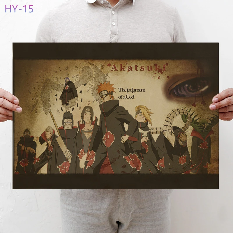 Постер Naruto Винтаж Классический Аниме Мультфильм крафт-бумага плакат живопись настенные наклейки домашние декоративные