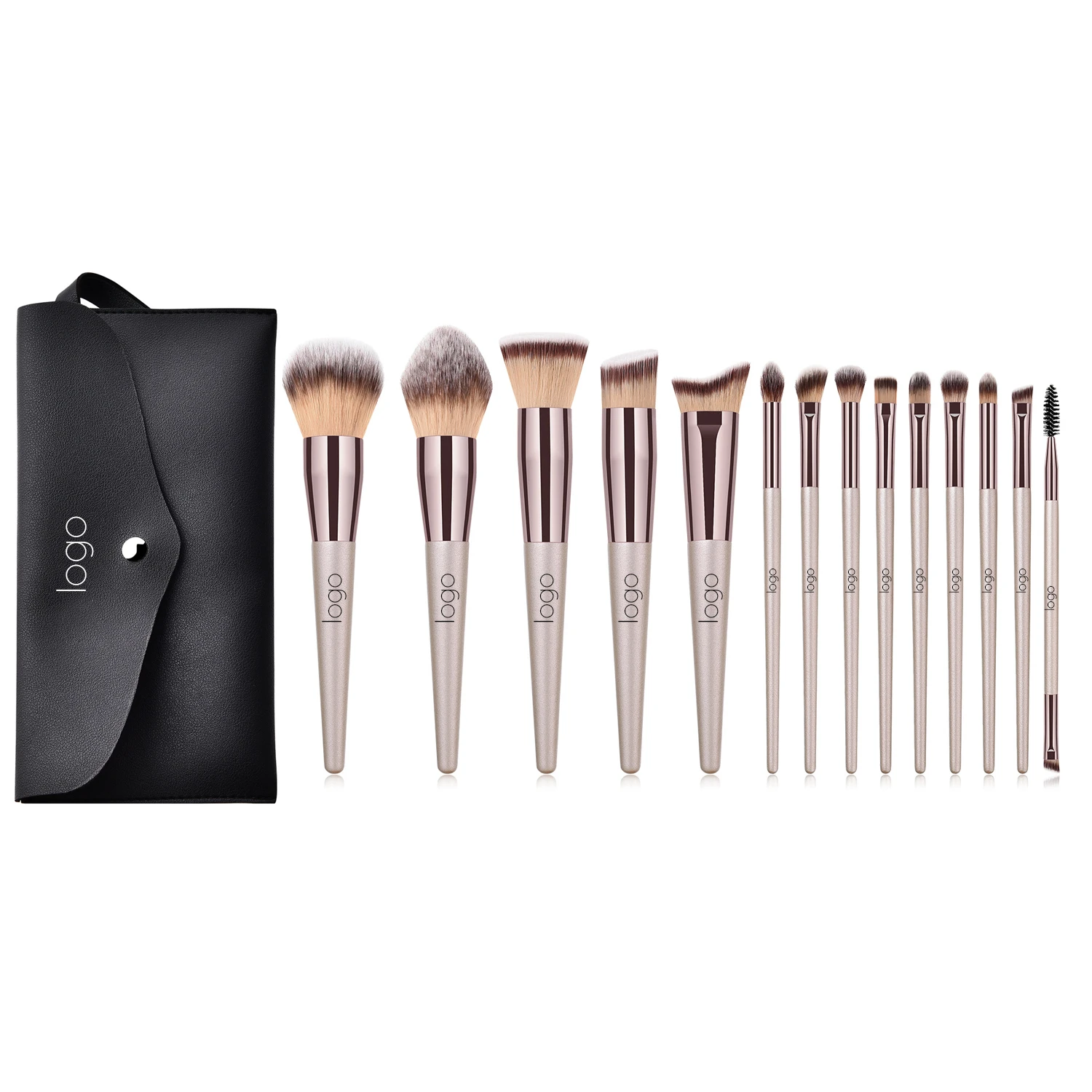 Makeup Brushes Set 5/14pcs Professional Private Label Essential Premium Synthetic Soft Dense Fiber Model Cosmetics Tool