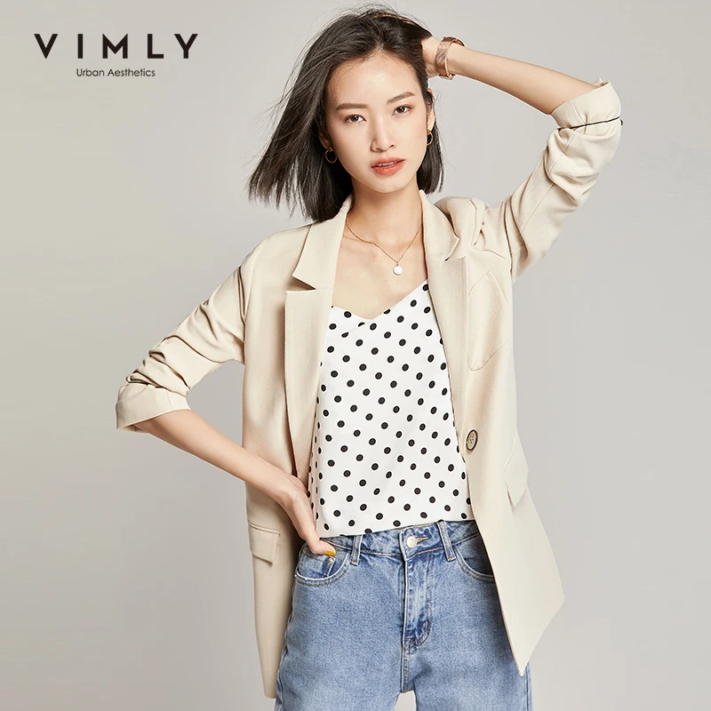 Vimly офисные женские туфли блейзер для женщин Осенняя элегантная обувь отложной