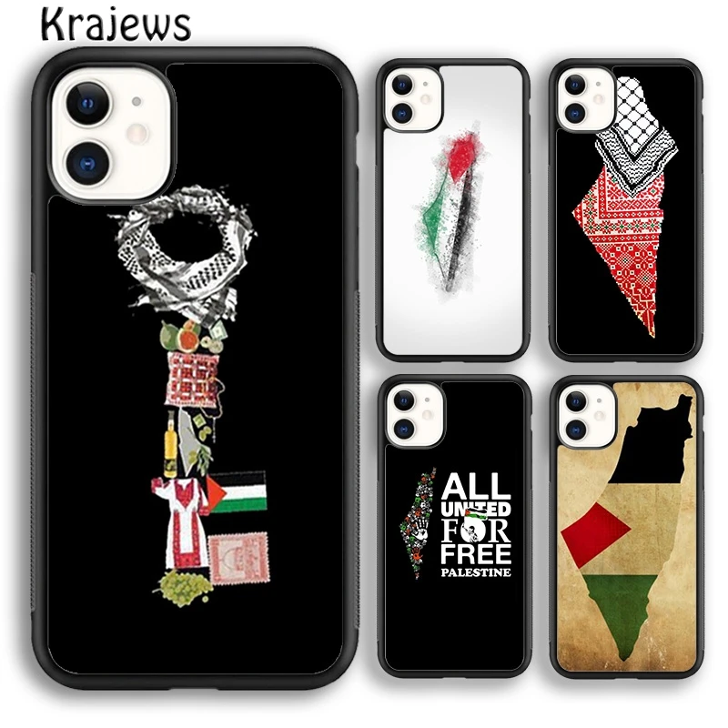 Мягкий чехол для телефона с надписью свободная карта Палестины iPhone 5s 6s 7 8 plus X XR XS 11
