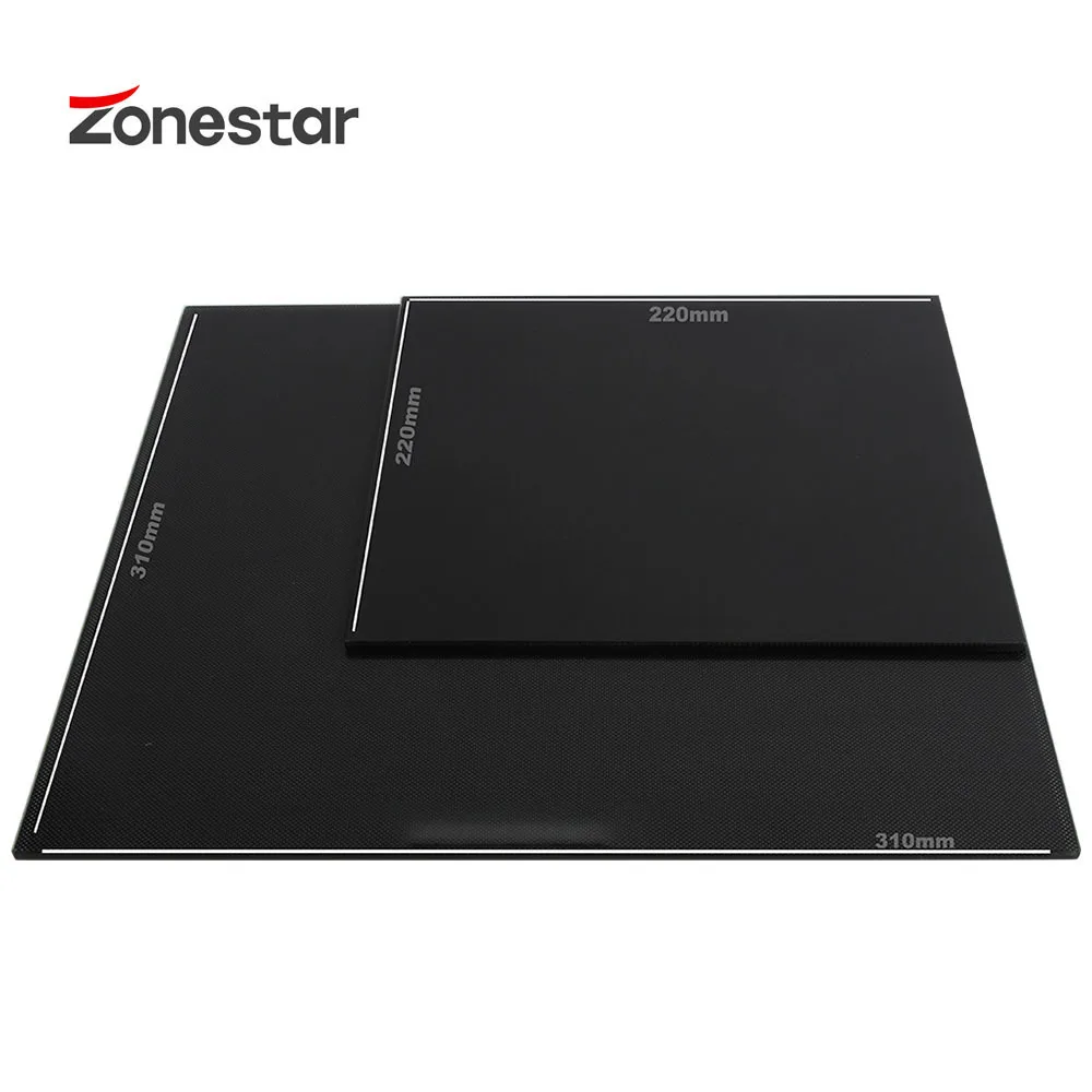 ZONESTAR SuperBase закаленное стекло с покрытием легко снимается 3D принтер платформа подогревом Встроенная