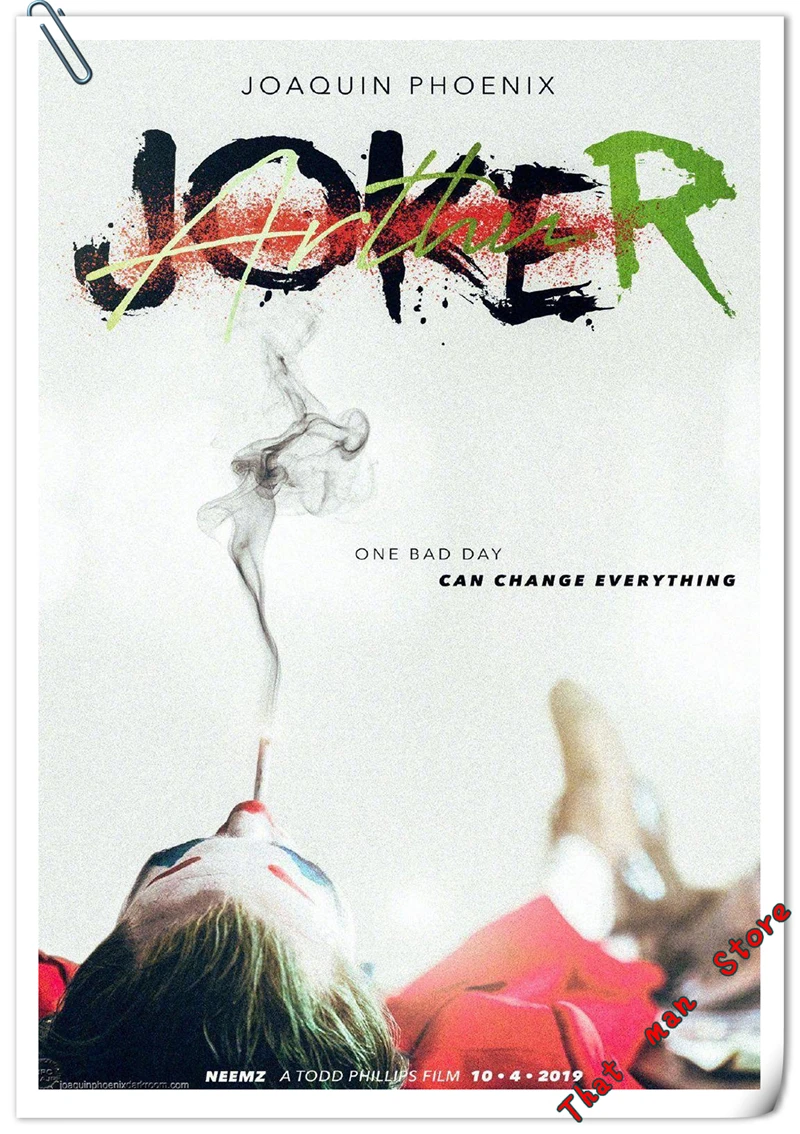 Joker домашний плакат ясное изображение клоун наклейки на стену украшение дома высококачественный рисунок белая мелованная бумага домашний арт бренд