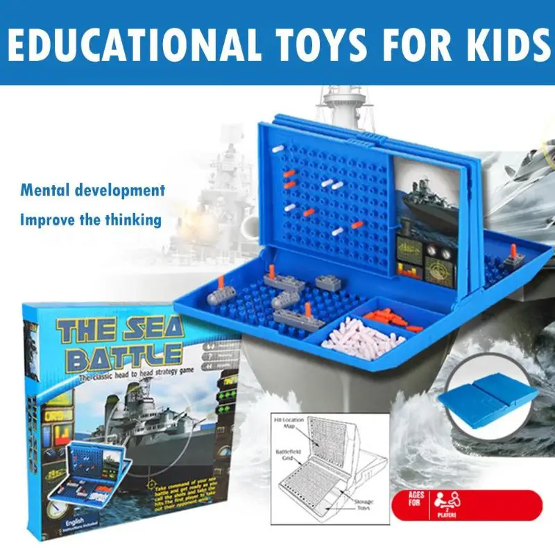 

Space Battleship Sea Battle Traditional Family Fun Combat Strategy Board Game