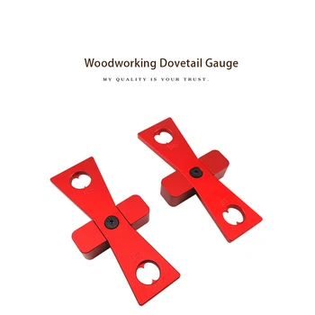 

Tool Woodworking Scriber Aluminum Alloy Dovetail Marker Template Gauge