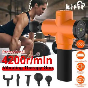 

Relaxation Body Massager 4200r/min Li-ion Cordless Professional Use Massage Guns Vibrating Massage Machine Tools Muscle Relaxer