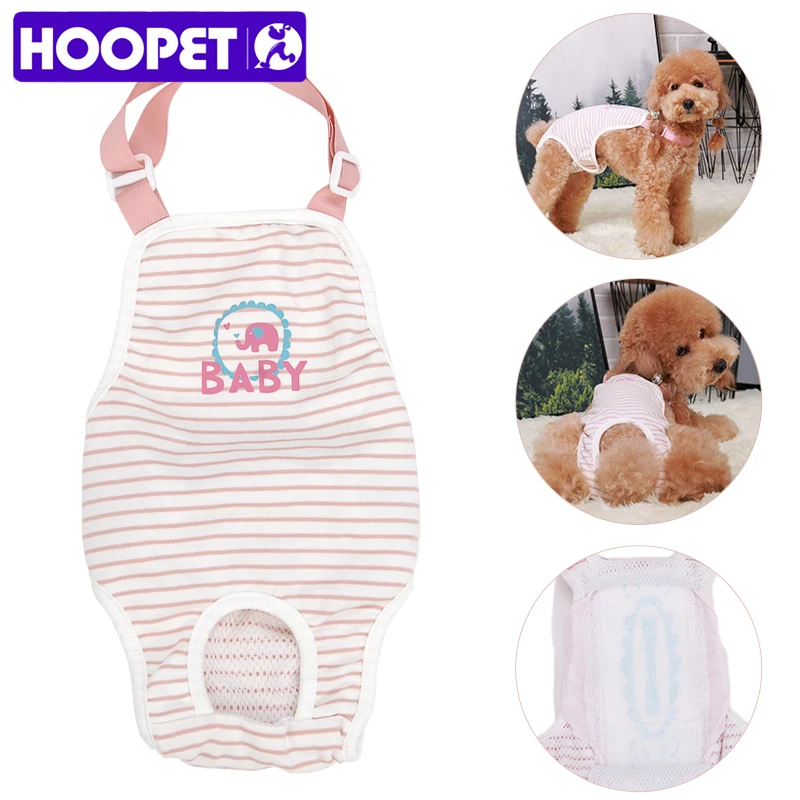 HOOPET физиологические гигиенические штаны для собак полосатые подгузники
