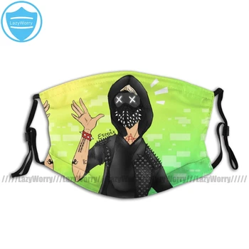 

Wrench Watch Dogs Mouth Face Mask Wrench Facial Mask for Adult Pretty with 2 Filters Polyester Mask