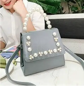 

Women's Bag 2020 New Korean Fashion Foreign Pearl Handbag Fashionable Simple Women's Wild Shoulder Crossbody Saddle Bag
