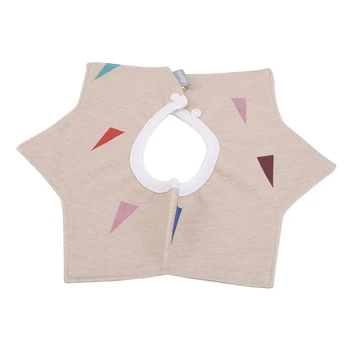 

Lovely Printing Style Baby Bibs Rotating 3 layer Fashion Pattern Dot Square Striped Star Bibs Girls Boys