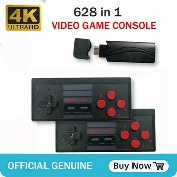 

USB Wireless Console Game Stick Video Game Console Built in 628 Classic Game 8 Bit Mini Retro Controller HDMI Output Dual Player