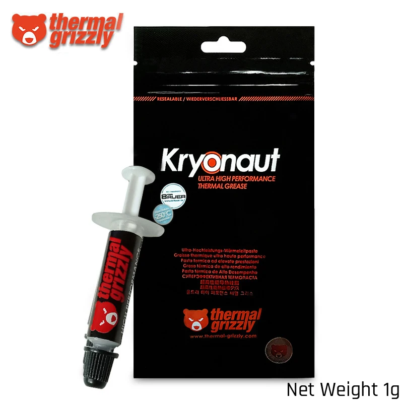 Thermal Grizzly Kryonaut Hydronaut 12.5W/mK Thermal Grease Ultra High Performance For Graphics Card Cpu GPU Grease 1g/5.5g|Fans & Cooling| - AliExpress