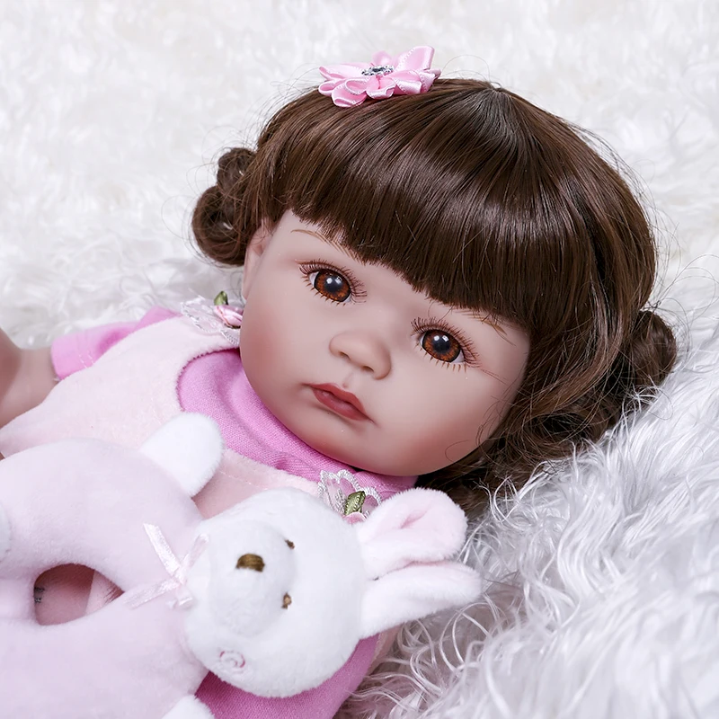 19 дюймов bebe reborn реалистичные Новорожденные детские мягкие полностью силиконовые куклы reborn игрушки для детей Рождественский подарок и подарок на день рождения