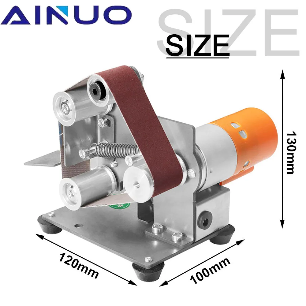 Mini Ponceuse à Bande électrique 260W Toplionace - Vitesse Réglable, Avec 3 Bandes Abrasives, Pour Bois Et Métal - 10