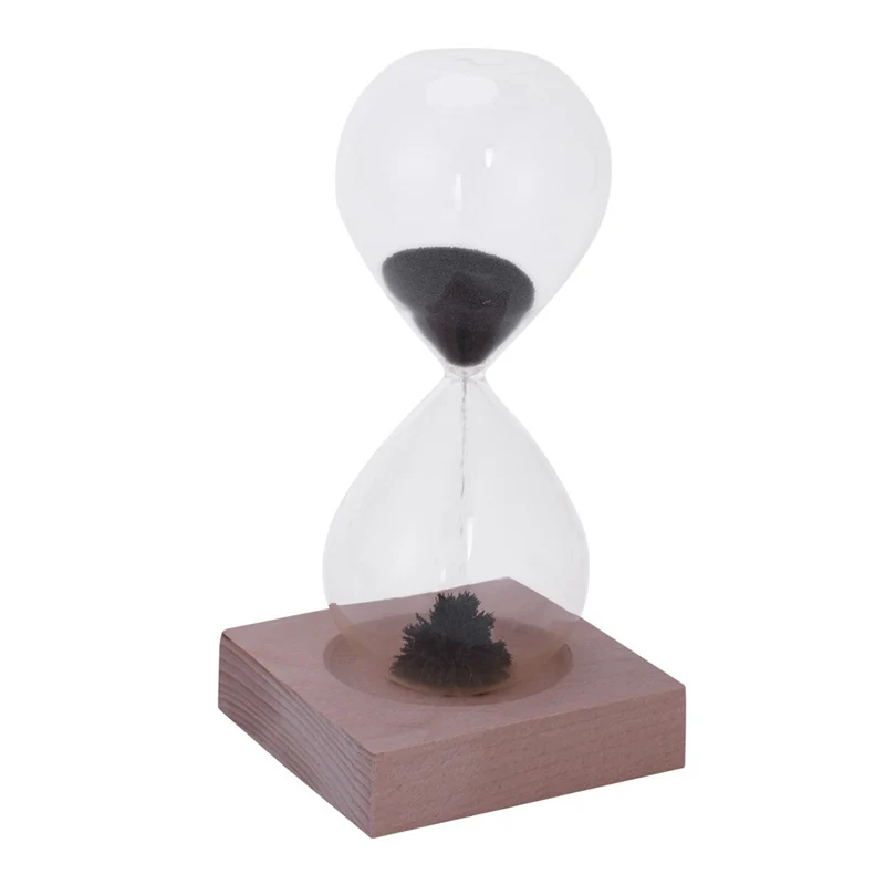 New-1pcs Магнит Песочные часы Awaglass ручной выдувной песок таймер настольные украшения магнитные Песочные часы - Цвет: Green