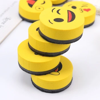 

1PC Cartoon Sponge Whiteboard Eraser Magnetic Board Wipe Dry School Blackboard Marker Cleaner