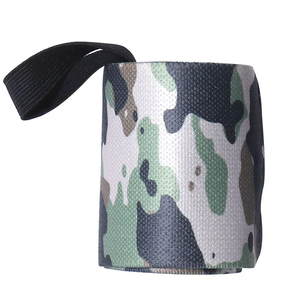 Thicken Wrist Band Protect Camouflage Pattern Widen Kids Adults Exercise Weightlifting High Elasticity Training Nylon Support - Цвет: Армейский зеленый