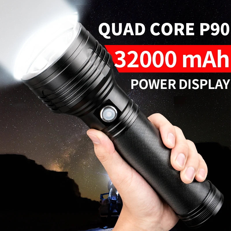 

5600 lumens P90 super light LED flashlight charging long-range xenon lamp outdoor concentrated high-power waterproof