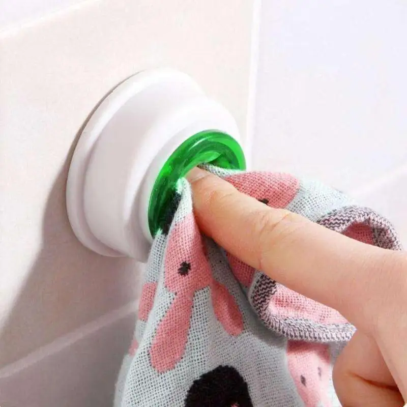 Creative Self-Adhesive Towel Hook Clip Holder Cleaning Cloth Dishclouth Bathroom Kitchen Wall Hanger Hooks Storage Holders