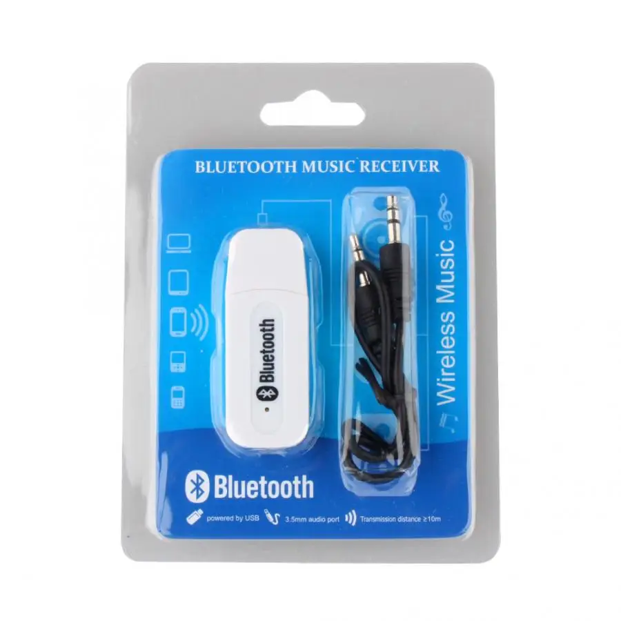 Bluetooth 3,5 мм A2DP Беспроводной, включающим в себя гарнитуру блютус и флеш-накопитель USB стерео аудио Музыка Динамик приемник адаптер 5V передатчик