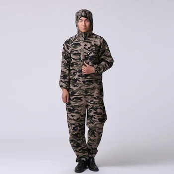

Mens Cotton Blend Loose Hooded Dungarees Overalls Jumpsuit Pants Rompers Trousers Men Workshop Uniforms B8