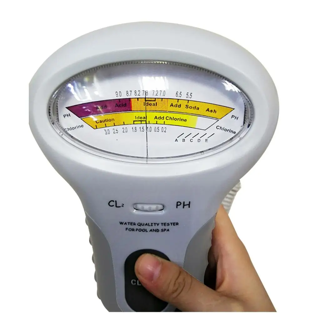 New High Quality Digital Monitor Ph Water Tester Quality Analysis Chlorine Swimming Pool Test Kit