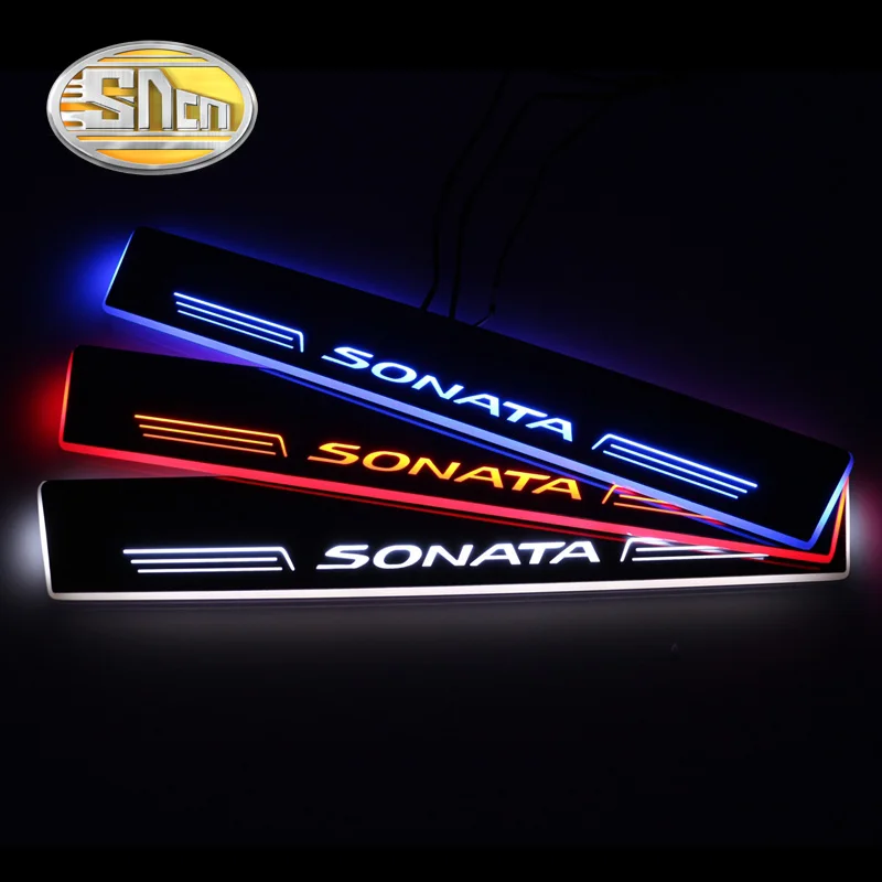SNCN Автомобильный светодиодный дверной порог для Hyundai Sonata 2015 2016 2017 2018 ультратонкая