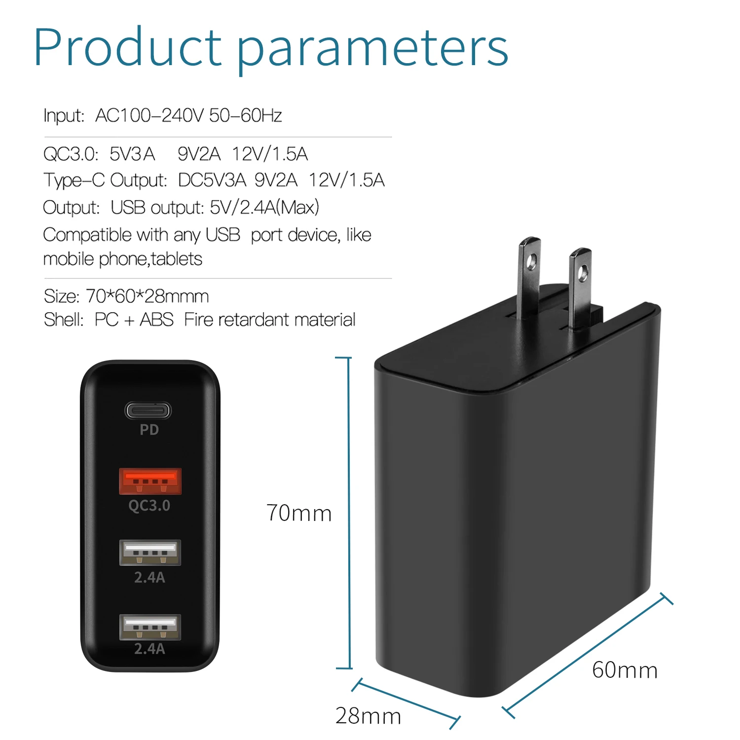 GOOJODOQ PD зарядное устройство 48 Вт USB быстрое зарядное устройство QC3.0 настенное зарядное устройство для iphone 11 XS Max Pro Apple iPad для samsung huawei Xiaomi Tablet