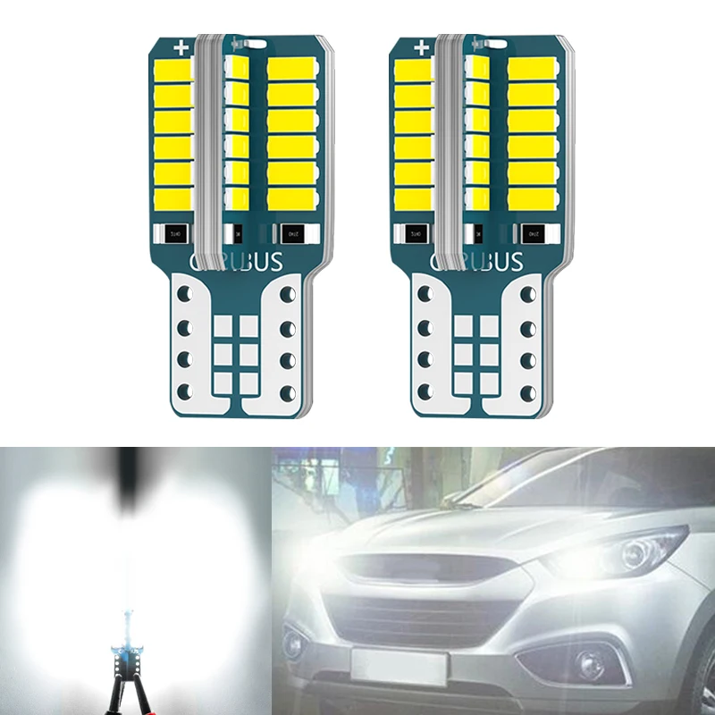 Светодиодная парковочная лампа T10 Canbus W5W 194 для Hyundai solaris accent i30 ix35 i20 elantra santa fe tucson getz