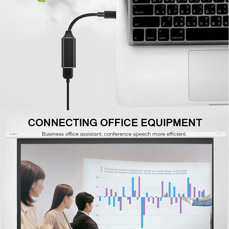 Портативный конвертер-адаптер типа C к HDMI высокого разрешения конвертер типа C к HDMI поддерживает все тип-c ПК Телефоны Планшеты