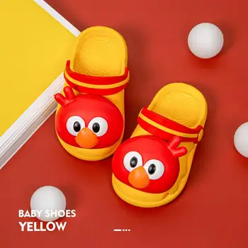 

Summer Boys Girls Sandals Angry Bird Cartoon Slippers Beach Sandals Non-slip Rain Boots Flat Soft Bottom Unisex Toddler Shoes