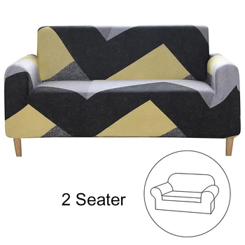 

Furniture Protection Office Living Room Slipcover Comfortable L-shaped Wrap High Elastic Printed Sofa Cover Waterproof Dustproof