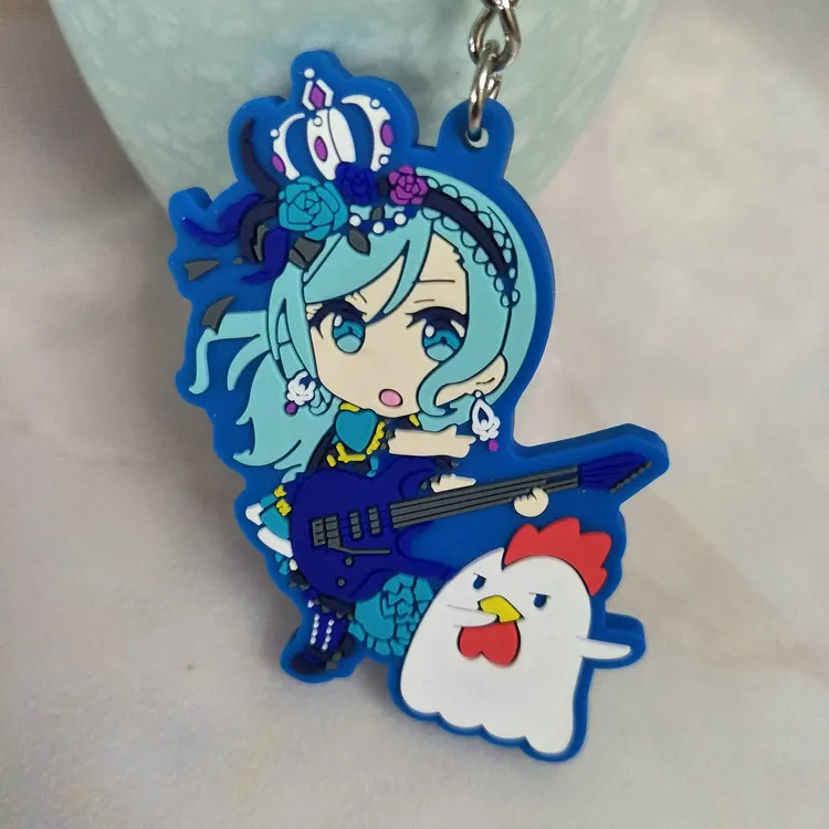 5 Аниме BanG Dream брелок ПВХ Dijiao мультфильм брелок для ключей конкурс танцев вечерние rimiri фея маленький брелок мужские и женские женский костюм реквизит игрушка - Цвет: 5