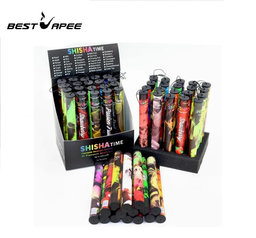 

20pcs more lots portable Fruits Flavor disposable e cigarette Disposable hookah shisha vaporizer pod Vape Stick Pen