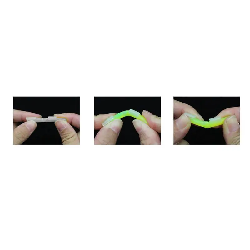 20 Pcs Fishing Lightstick Light Night Float Rod Dark Glow Stick Luminous Fish Lure Bobbers ball