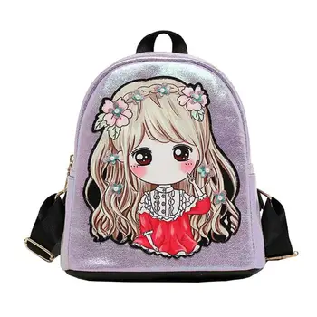 

Cartoon Princess Backpack Fashion PU Leather Travel Shoulder Bag for Teenage Girls Kids Children Cute Schoolbag Mochila Feminina